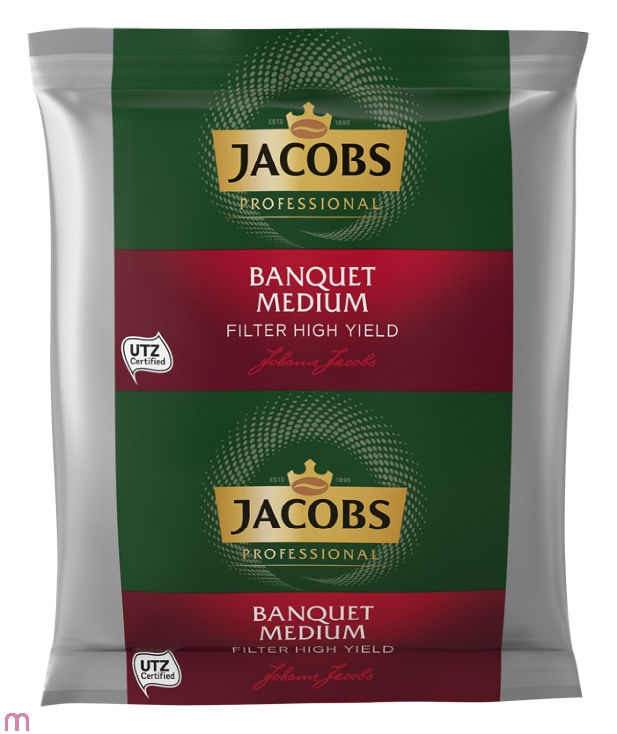 Jacobs Banquet Medium Filter High Yield 100 x 50 g, gemahlen, UTZ zertifiziert